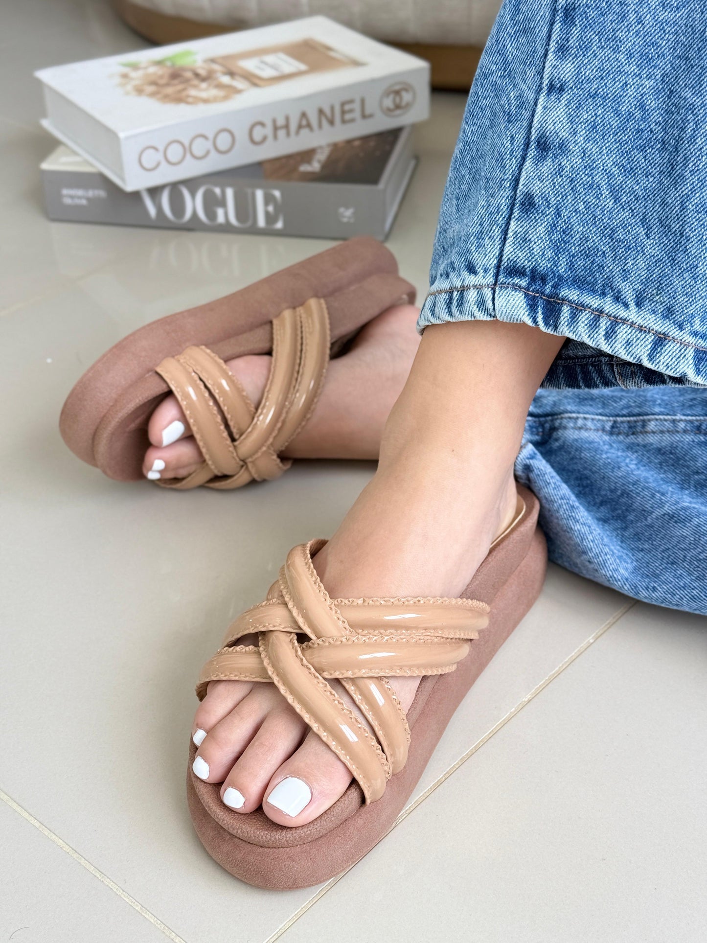 SANDALIAS CONFORT TRENZADO