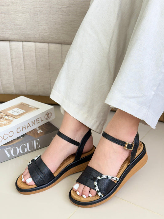 SANDALIAS CONFORT BRILLOS